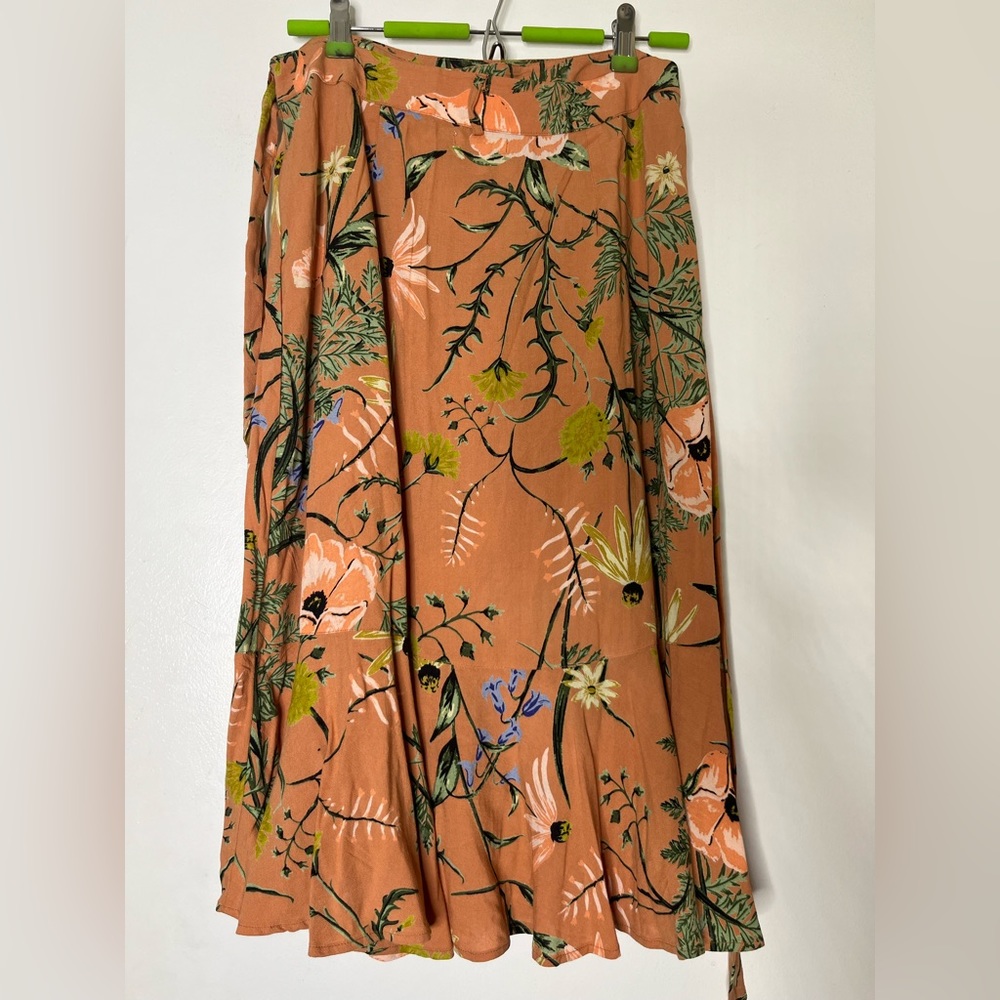 Amuse Society Floral Wrap Skirt